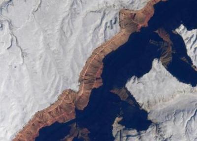 تصاویر شگفت انگیز ایستگاه فضایی بین المللی از یک منطقه برفی